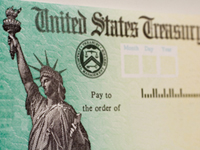 US Treasury Refund Check